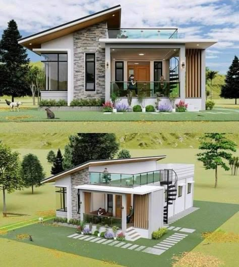 2 Bhk House Design, Barn Dominium, Small House Design Philippines, Modern Mexican Home, Small Barn House, Small House Blueprints, Farm Style House, Cottagecore House, Aesthetic Cottage Core