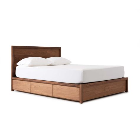 Storage Beds King, Bed Design Storage, Bed Base With Drawers, Wood Storage Bed, Beds Wood, Modern Storage Beds, Beds With Storage, Bookcase Bedroom, Bed Drawers