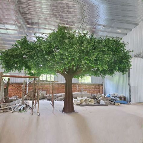 Artificial Trees Outdoor, Artificial Indoor Trees, Daycare Design, Wisteria Tree, Indoor Tree, Artificial Plants And Trees, Door Decorations Ideas, Park Ideas, Fake Trees