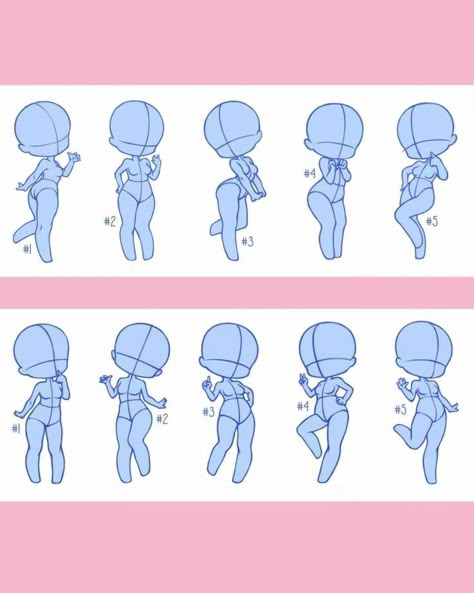 Chibi Pose, Chibi Poses, Poses Manga, Chibi Body, Chibi Sketch, 강아지 그림, Chibi Art, Body Pose Drawing, 캐릭터 드로잉