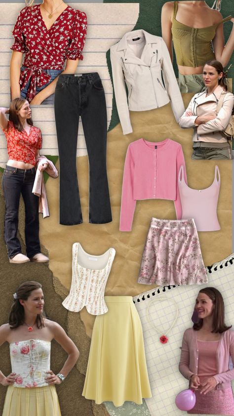 #13goingon30 #13goingon30outfits #jennarink #outfitinspo #movieoutfit 13 Going On 30 Aesthetic Outfits, 13 Going On 30 Fashion, 13 Going On 30 Outfits Style, 13 Going On 30 Inspired Outfits, Rom Com Core Outfits, Jenna Rink Outfits, Rom Com Aesthetic Outfits, 2000s Romcom Outfits, Romcom Outfits