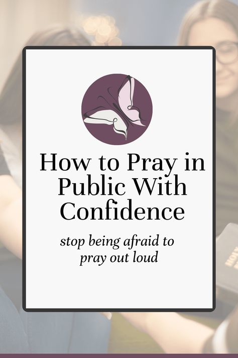 Feeling nervous when someone asks you to pray out loud? You can learn how to pray in public with confidence with these simple steps. Perfect for beginners, praying during hard times and working in ministry. Feeling Nervous, Simple Prayers, Learning To Pray, How To Pray, Prayer Quotes, The Keys, Hard Times, I Pray, Out Loud