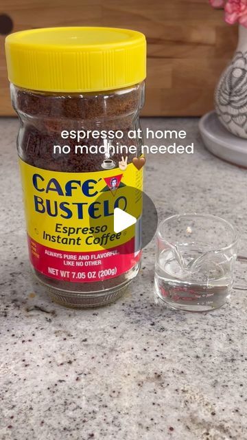 How To Make Espresso Shots At Home, Expresso Shots At Home, Instant Espresso Recipes Coffee, How To Make Espresso At Home Without A Machine, Esspreso Coffe Diy, How To Make An Espresso, Instant Expresso Recipe, Espresso With Instant Coffee, Cafe Bustelo Iced Coffee Recipe