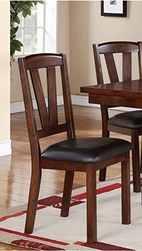 Brown Dining Room, Walnut Dining Chair, Chair Design Wooden, Feature Chair, Leather Dining Chairs, Wooden Chair, Side Chairs Dining, Upholstered Dining Chairs, Dark Walnut