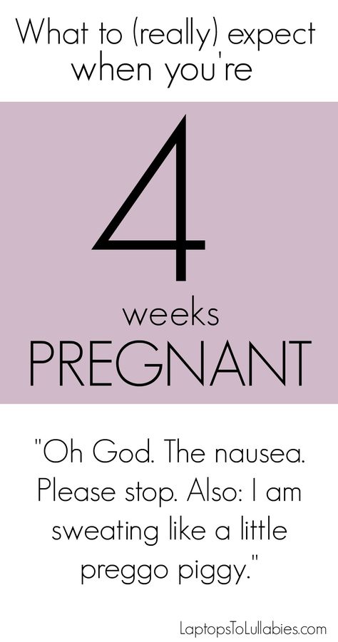 What to REALLY expect when you're four weeks pregnant. #pregnancy #week5 Four Weeks Pregnant, When To Get Pregnant, 4 Weeks Pregnant, Pregnancy Weeks, 5 Weeks Pregnant, Pregnancy Calculator, Ways To Get Pregnant, Home Pregnancy Test, Pregnancy Week