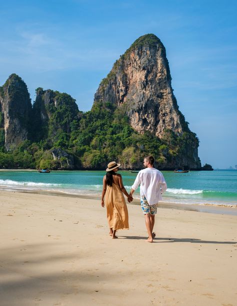 💖 Sweet vibes in Krabi! 💖 Ending the year with fantastic news: Krabi clinches the title of the Best Romantic Destination at the Travel + Leisure India's Best Awards 2023. Dive into the allure of the sea, indulge in luxurious accommodations, and savor romantic dinners—perfect for couples' getaways. 🌟Treat your special someone to a memorable time in Thailand. Discover more about Krabi's enchanting attractions at www.tourismthailand.org/Articles/10-things-to-do-in-krabi #AmazingThailand Phi Phi Island Photography Couple, Thailand Travel Photos, Couples In Thailand, Bali Photoshoot Couple Photos, Couple Bali Photo Ideas, Krabi Photo Ideas, Thailand Couple Pictures, Krabi Thailand Photography, Thailand Picture Ideas