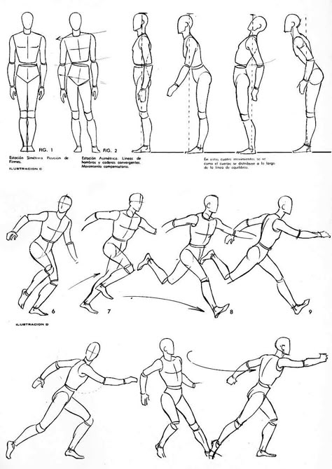 Posture Study Drawing, Drawing Moving Figures, Human Movement Drawing, Movement Figure Drawing Sketch, Human Movement Sketch, Body Movements Drawing, Running Poses Drawing Reference, How To Draw Movement, Running Reference Drawing