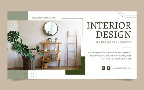 Flat interior design and home decor soci... | Free Vector #Freepik #freevector #furniture-template #interior-template #facebook-design #furniture-design Furniture Template, Flat Interior Design, Template Facebook, Facebook Design, Flat Interior, Home Catalogue, Banner Template, Media Post, Design Furniture