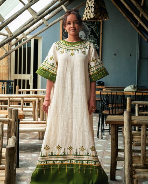 Blending heritage with contemporary flair. A hint of green, a nod to tradition, and an abundance of style. 📸 @yoni_dave Model & 💄: @samrawitgetachew04 @amra_lips_and_brows @hailesmojitobar Thank you 😊 #EthiopianElegance” #EthiopianNewYear #NewBeginnings #OpportunitiesAhead #DagmawitFashion #MelkamAdisAmet #EthiopianCommunity #HabeshaPride #EthiopianCulture #EthiopianHeritage #EthiopianTradition #EthiopianDiaspora #EthiopianUnity #EthiopianExcellence #EthiopianIdentity #EthiopianDre... Ethiopian Embroidery, Freelance Interior Designer, Olive Green Fabric, Habesha Dress, Ethiopian Traditional Dress, Elegance Dress, Ethiopian Dress, Habesha Kemis, Cultural Events