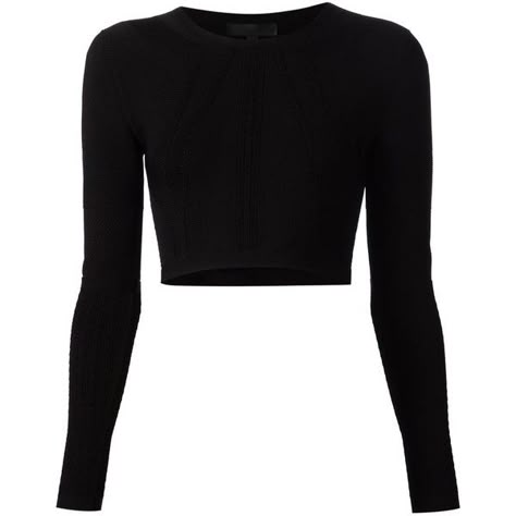 Cushnie Et Ochs cropped cable knit top ($975) ❤ liked on Polyvore featuring tops, shirts, crop top, sweaters, black, black shirt, shirts & tops, crop shirts and black top Black Crop Shirt, Black Shirt Outfits, Crop Tops Black, Shirts Crop Tops, Sweaters Black, Shirt Crop Top, Shirts Crop, Et Ochs, Cushnie Et Ochs