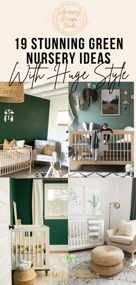 Welcome to our curated collection of 19 green nursery ideas that exude immense style and elegance. Gray White And Green Nursery, Green Black White Nursery, Gender Neutral Nursery Wall Colors, Green Wall Nursery Boy, Grey Green Nursery, Green Theme Nursery, Forest Green Baby Nursery, Green Paint For Nursery, Green Baby Room Ideas