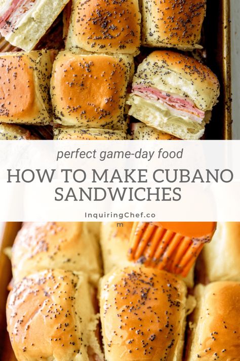 Pressed Cuban Sandwich, Healthy Cuban Sandwich, Mini Cubano Sandwich Skewers, Mini Cubano Sandwiches, Cuban Grilled Cheese, Cubano Sliders Hawaiian Rolls, Cuban Wrap Recipe, Cuban Sandwiches Recipe, Sheet Sandwiches