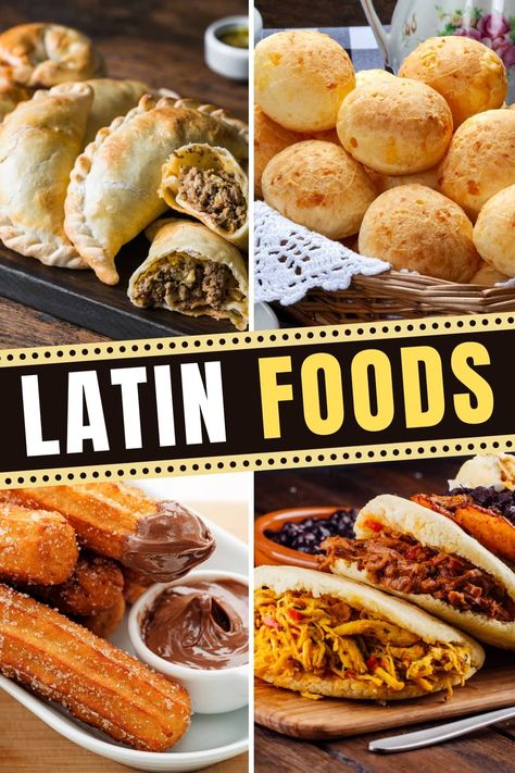 Latin American Dishes, Non American Food Recipes, Authentic Latin American Recipes, Latin Lunch Ideas, Latin Asian Fusion Food, Latin Street Food, Latin Cuisine Recipes, Latin Snacks, Latin American Food Recipes