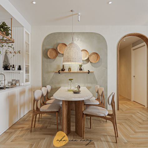 Wasabi Interior Design, Scandinavian Interior Dining, Scandinavian Interior Dining Room, Contemporary Dining Room Decor, Japandi Dining Room, Japandi Dining, L House, Interior Design Sketchbook, 3d Living Room