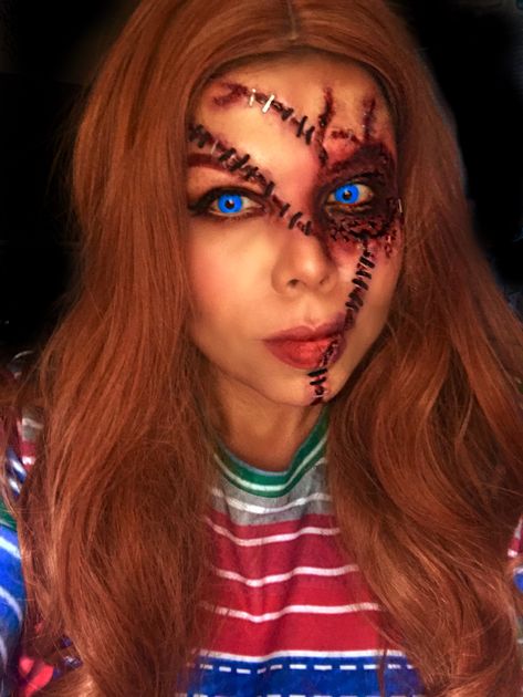 Chucky Sfx makeup Chucky Scary Makeup, Chucky Makeup, Scary Makeup, Sfx Makeup, Halloween Makeup, Halloween Face, Face Makeup, Halloween Face Makeup, Halloween