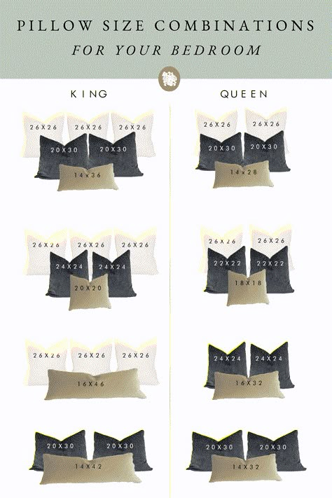 Bedroom Pillows Arrangement, Bed Pillow Arrangement, Beautiful Bed Designs, Pillow Combinations, Letto King Size, Cama Queen Size, Cama King Size, Bedding Inspiration, Pillow Arrangement