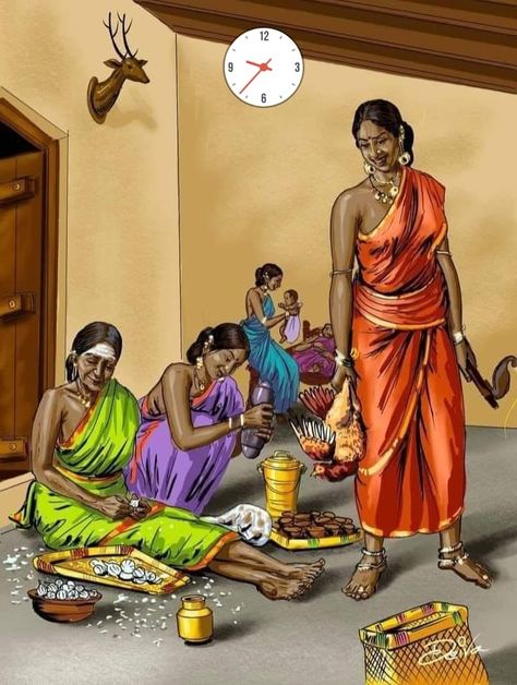 Tamil Art Culture, Farmer Painting, Village Scene Drawing, Indian Drawing, Architecture Drawing Presentation, Bengali Art, Beach Art Painting, Human Figure Sketches, Indian Illustration