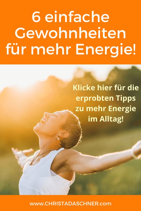 6 einfache Gewohnheiten für mehr Energie! Yoga Posen, Yoga