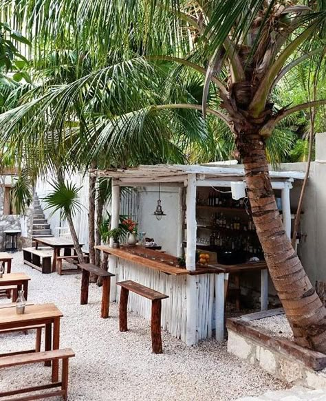 Hartwood Restaurant and Bar. Hot spot in Tulum, Bohemian chic beach town in Mexico. Beach Cafe, Beach Shack, Bohol, Beach Bar, Mexico Vacation, Tulum Mexico, Eco Chic, Bohemian Beach, Beach Bars