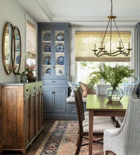 Woodmere Drive - Transitional - Dining Room - Boston - by Jamie Keskin Design | Houzz Narrow Dining Room, New England Interior, Cedar Creek, Interior Design Photos, Sun Valley, The Dining Room, Dining Room Inspiration, Farmhouse Dining, Dining Room Design