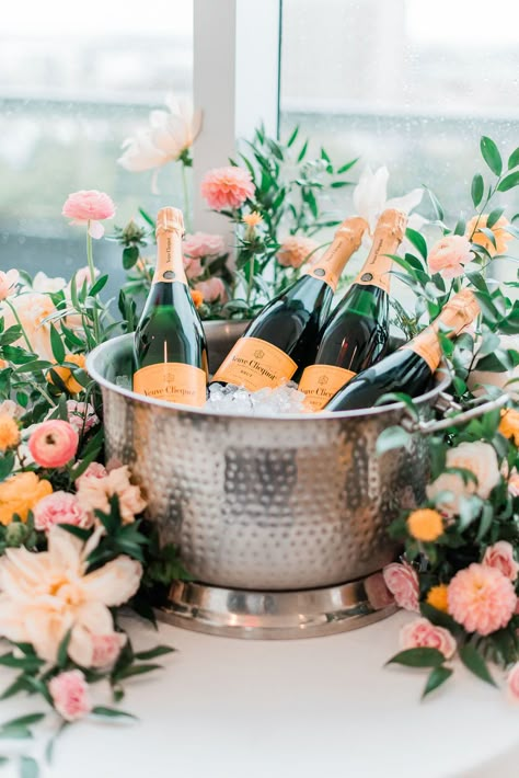 Spring Event Ideas, Purple Magnolia, Spring Bridal Shower, Champagne Bucket, Champagne Bar, Champagne Buckets, Spring Event, Photography Flowers, Brunch Party