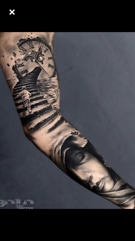 Bicep Tattoos For Men, Bicep Tattoos, Bicep Tattoo Men, Left Arm Tattoos, Inner Arm Tattoos, Inner Bicep Tattoo, Black And White Tattoo, Inner Arm Tattoo, Full Sleeve Tattoo Design