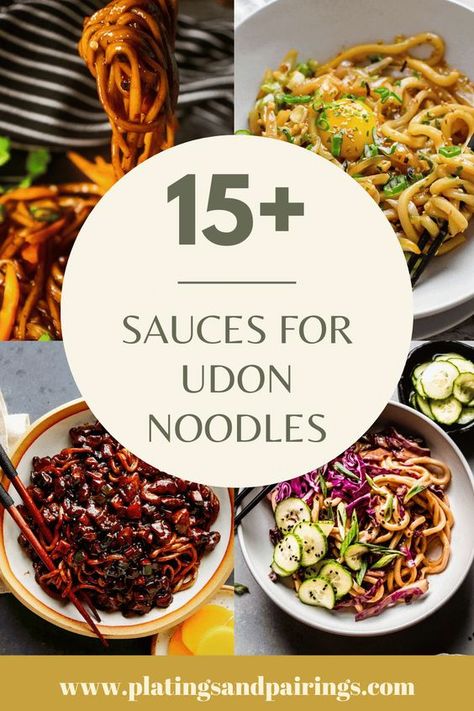 Noodle And Sauce Recipes, Udon Bowl Recipe, Authentic Udon Noodle Recipe, Udon Noodle Stir Fry Sauces, Best Asian Noodle Sauce, Asian Sauce Recipes Noodles, What To Make With Udon Noodles, Korean Sauce For Noodles, Best Udon Noodle Recipe