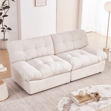 white plush couch corduroy couch deep couch viral couch beige love sac couch corduroy beige sofa living room couch fuzzy couch fluffy couch sherpa couch loveseat small cloud couch sectional modern sofas for living room velvet sofa tiktok boucle couch Pattern: solid. Two Seat Couch, Comfy Day Bed, Bed And Couch In One Room Layout, White Couch For Bedroom, White Small Couch, Couches For Room, Tiny Couch In Bedroom, Comfortable Couches For Small Spaces, Small Couch In Bedroom Aesthetic