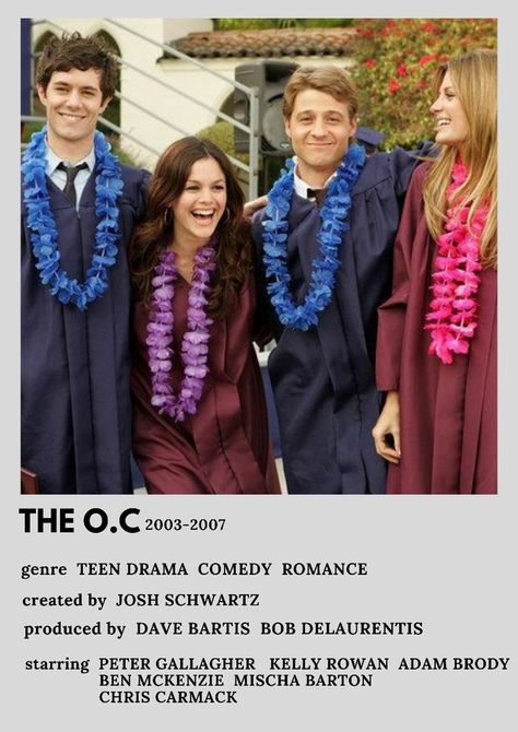 The Oc Tv Show Poster, The Oc Polaroid Poster, Show Posters Minimalist, The Oc Poster, Seth The Oc, Early 2000s Tv Shows, Marissa And Ryan, Pink Haute Couture, The Oc Tv Show