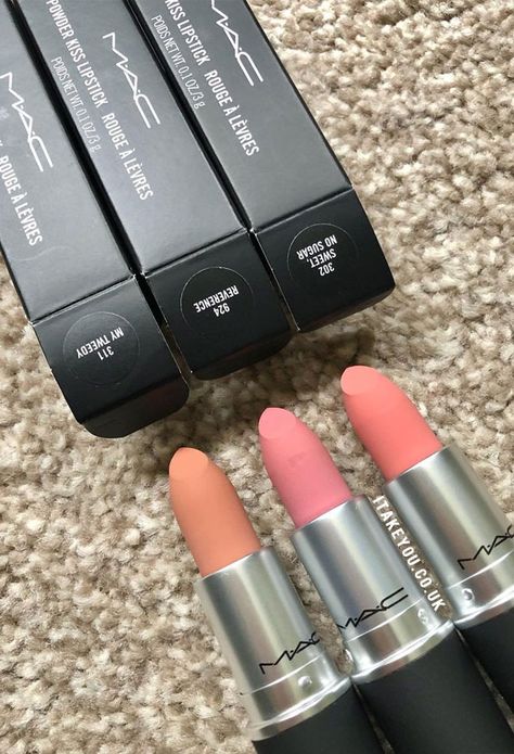 Mac Reverence Powder Kiss, Creme Cup Mac Lipstick, Creme Cup Mac, Top Mac Lipsticks, Mac Lipstick Satin, Lipstick Combos, Lipstick Names, Perfect Nude Lipstick, Mac Lipstick Colors