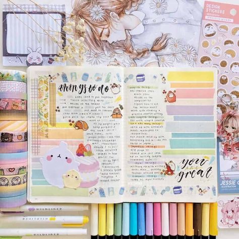 Washi tape isn't just pretty, but also very functional. Check these 13 easy but useful washi tape trick to improve your Bullet Journal. Get more creative with your setups and start using that beautiful washi tape stash you have in your stationery trolley. #mashaplans #bujoideas #bulletjournaljunkies #bulletjournaltricks Journal Washi Tape Ideas, Bullet Journal Washi Tape Ideas, Decorate Your Notebook, Washi Tape Journal, Washi Tape Ideas, Bullet Journal Key, Tape Ideas, Duct Tape Crafts, Washi Tape Crafts