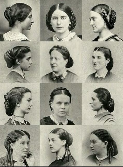 19th Century Hairstyles | Aimee's Victorian Armoire 1900 Hair Styles, 1900s Womens Hair, 1830s Hairstyles Women, Victorian Hairstyles Women, Simple Victorian Hairstyles, Pioneer Hairstyles Woman, 1899 Hairstyles, Victorian Hairstyles Long Hair, 19th Century Makeup