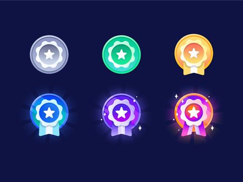 Rank Ribbons by Brittany Martinez on Dribbble Crown Frames, Badge Icon, Ui Design Website, Game Props, Game Ui Design, Sports Graphic Design, Certificate Design, Learning Design, App Ui Design