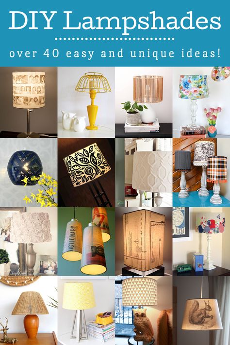 If you want to add some interest to your decor, try one of these DIY lampshade ideas! These projects are easy enough for beginners. Lamp Upcycle, Diy Lampshade Makeover, Recycled Stuff, Diy Lampshade, Make A Lampshade, Floral Lampshade, Doilies Crafts, Lampshade Makeover, Beaded Curtain