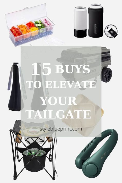 Football season is finally upon us! Check out these 15 smart buys that will streamline your tailgating experience, from setup to cleanup and everything in between. Tailgate Must Haves Football Season, Tailgating Tips And Tricks, Tailgate Hacks Football Season, Tailgate Supply List, Tailgating Must Haves, Tailgating Ideas Setup, Ultimate Tailgate Setup, Tailgate Setup Ideas Football, Tailgate Essentials Football Season