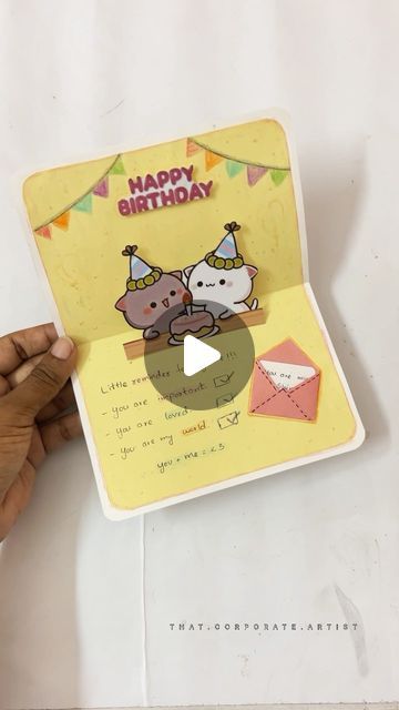 Jo🦋 | Art | Diy Gifts on Instagram: "Cute birthday gift idea ❤️🌸

Must try Milk and Mocha themed birthday card idea 💓
Save it for future 📍
Follow @that.corporate.artist for more cute gift ideas

[diy, diy gifts, gifts for her, gifts for him, birthday gift ideas, pop up card for birthday, cake pop up card, thoughtful gifts, easy pop up card tutorial,milk and mocha, thoughtful gifts]

#diy #ａｅｓｔｈｅｔｉｃ #reelsinstagram #bhfyp #fyp #handmadewithlove #giftsforher #giftsforhim #diygifts #giftideas #explore #reelsfeelit #gtkm24 #milkandmocha" Diy Pop Up Cards Birthday, Cute Cards For Him, Pop Up Birthday Cards Diy Easy, Pop Up Cards Diy Easy, Aesthetic Birthday Cards Diy, Cute Gift Ideas Diy, Birthday Cake Pop Up Card, Birthday Cake Pop, Pop Up Card Tutorial