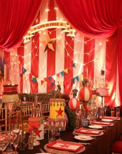 Vintage Wedding Backdrop, Greatest Showman Party, Circus Party Decorations, Circus Birthday Party Theme, Circus Themed Party, Vintage Circus Party, Carnival Birthday Party Theme, Theme Carnaval, Circus Carnival Party