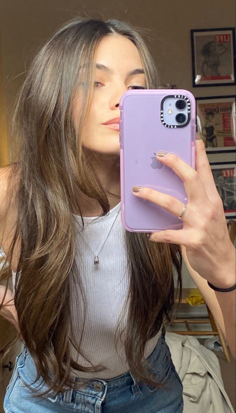 Face Framing Layers Brunette Straight, Long Layered Hair Baylage, Front Angles Long Hair, Haircuts For Long Hair Unstyled, Long Brown Hair With Layers Face Framing Straight, Fall Haircuts For Long Hair, Haircuts For Long Hair Brunette, Thick Brown Hair Cuts, Brunette Hair Cuts Long