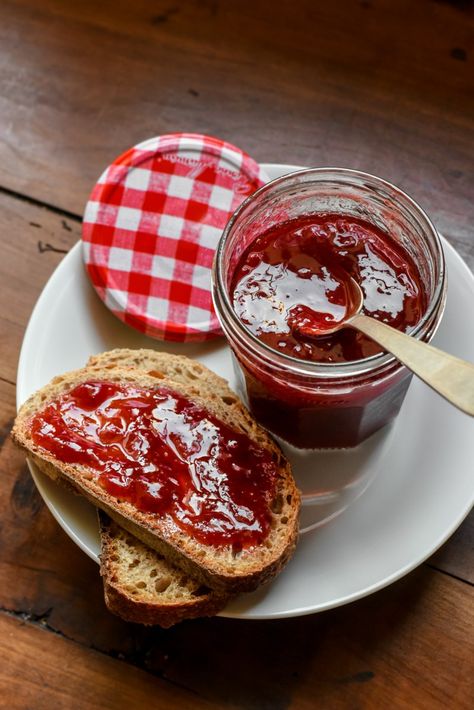 Strawberry Jam - Pardon Your French Mayhaw Jelly Recipe, Mayhaw Jelly, مربى الفراولة, Strawberries Recipes, Jam Maker, Keto Benefits, Strawberry Jam Recipe, Homemade Jelly, Jelly Recipe