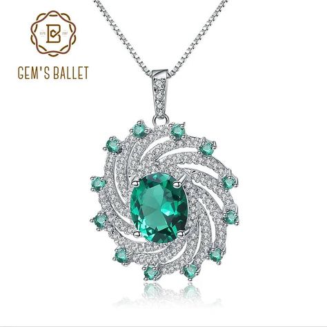 https://tjjewelryandgifts.com/products/gems-ballet-huge-luxury-nano-emerald-pendant-925-sterling-silver-vintage-sapphire-pendant-necklace-for-women-gift-fine-jewelry?utm_source=copyToPasteBoard&utm_medium=product-links&utm_content=web Stone Rings For Men, Light Necklace, Sapphire Pendant Necklace, Sapphire Necklace Pendants, Vintage Sapphire, Emerald Pendant, Sapphire Pendant, Necklace For Women, Stone Rings