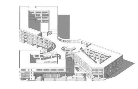 College Campus Design Concept, University Campus Design Concept, College Architecture Design, Campus Design Architecture, Campus Design Concept, School Design Plan, School Architecture Plan, Highschool Campus, School Architecture Design Concept