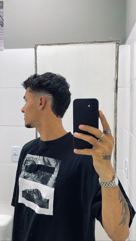 Top 50 Trendy & Cool Men's Fade Haircuts: Detailed Gallery | 50 Best Fade Haircuts for Men (Detailed Gallery) | Aesthetic Hairstyles For Men Mullet Design Men, Alucin Haircut, Men’s Modern Mullet Short, Mid Skin Fade Men, Brazilian Haircut, Mid Taper Mullet, Mid Burst Fade, Short Mohawk Fade, Short Mullet Mens