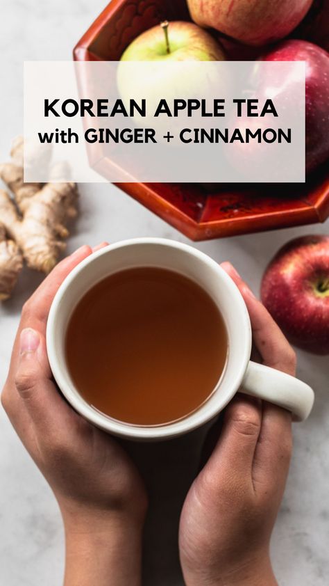 Tea With Ginger, Tea Drink Recipes, Cinnamon Tea, Apple Tea, Usa Food, Ginger And Cinnamon, Winter Drinks, Common Cold, Tea Recipes