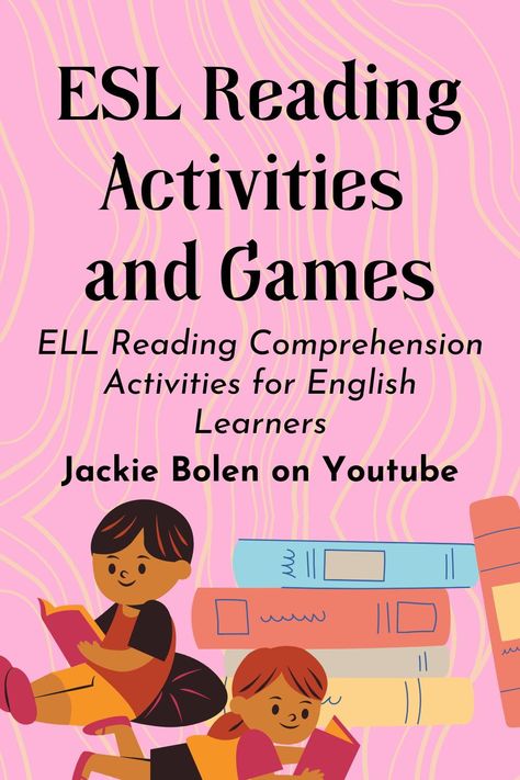 Reading comprehension is one of the most important aspects of ESL, in this Youtube video you will learn some ESL reading games and activities. #eslreading #howtoreadEnglish #howtoteachEnglish #howtolearnEnglish #readingtutorials #readinggames #readingactivities Order Of Teaching Reading Skills, Esl Activities For Kids, Teaching Esl To Adults, Newcomer Ell Activities, Esl Reading Activities, Language Acquisition Theories, Reading Comprehension Games, Esl Reading Comprehension, Esl Learning