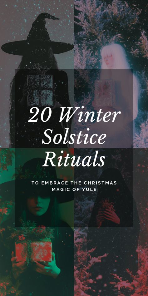 Yule marks the Winter Solstice, a time of rebirth and reflection. Practice rituals like making Yule wreaths, hosting feasts, stargazing, and fire magic to celebrate the longest night and the Sun’s return. Honor nature’s cycles with shadow work, meditation, and offerings to spirits. Discover 20 magical rituals to embrace Yule’s transformative energy, align with the sacred dark, and set intentions for the coming year. Start your solstice magic today! Yule Shadow Work, 13 Wishes Winter Solstice, Spells For Winter Solstice, Winter Solstice Reflection, Witchy Winter Solstice, Winter Solstice Ritual Ideas, 3rd Night Of Yule, Winter Solstice Ritual Pagan, 12 Magical Nights Ritual