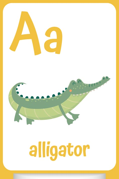 Animals Starting With Letter A, Animals That Start With A, A Words For Preschool, Words With Letter A, Letter A Flashcards, A For, Words Starting With A, Flashcards For Kids Printables, Preschool Letter A