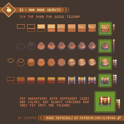 Nail Bat, Pixel Art Tips, Pixel Tutorial, How To Pixel Art, Pixel Art Reference, Top Down Game, Pixel Art Landscape, Kare Kare, Piskel Art