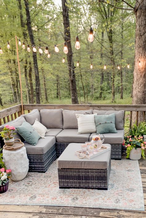 Outdoor Decorating Ideas: Tips on How to Decorate Outdoors Outdoor Decorating Ideas, Summer Furniture, Small Deck Decorating Ideas, Outdoor Decorating, Deck Decorating Ideas On A Budget, Deck Furniture, Outdoor Patio Decor, Deck Decorating, How To Decorate