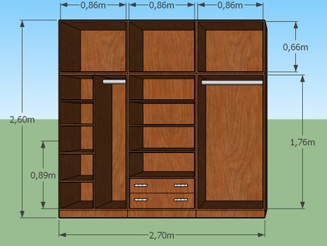 Wardrobe Dimensions Inches, Wardrobe Dimensions, Clothes Cabinet, Solid Wood Wardrobes, Study Room, Home Room Design, House Rooms, Tall Cabinet Storage, Room Design