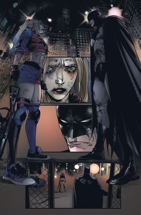 Harley Quinn And Batman, Batman Harley Quinn, Harley Quinn Comic, Western Comics, Batman Dc, Univers Dc, Batman Artwork, Batman And Catwoman, Batman Comic Art